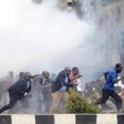 Police use teargas to disperse protestors
