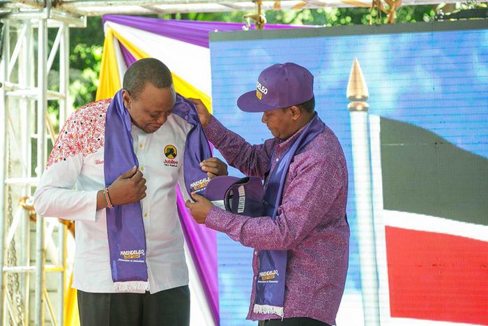 President Uhuru Kenyatta and Machakos Governor Alfred Mutua