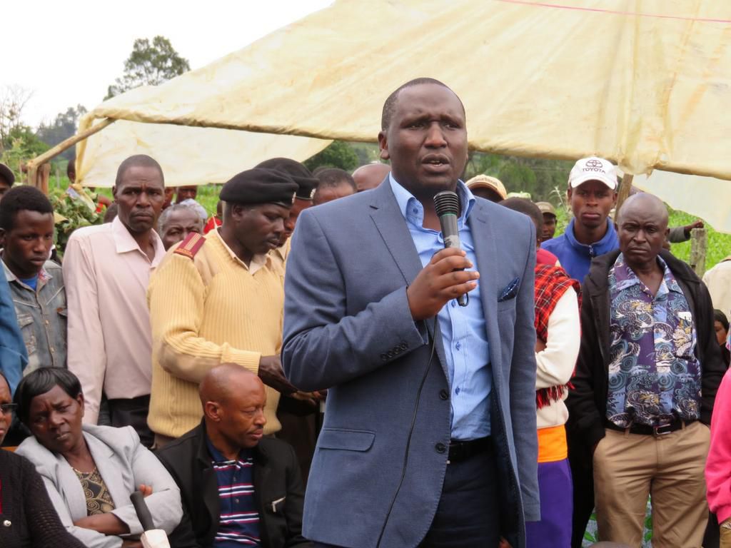 Kericho Senator Aaron Cheruiyot during a past public address