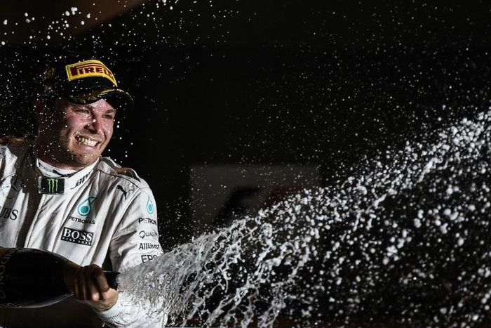 "I'm so proud to be here. It's been a pretty intense period but it was my childhood dream," said Mercedes driver Nico Rosberg after receiving the world championship F1 trophy