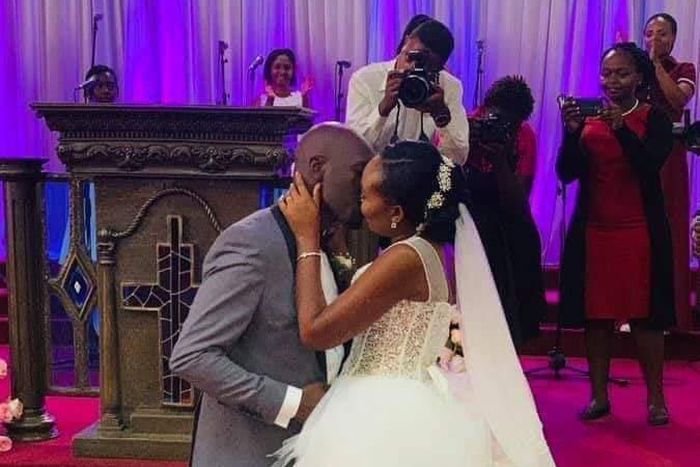 Dennis Okari with wife Naomi Joy