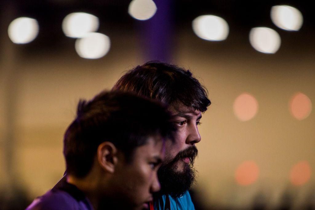 Joseph Marquez (right) is one of the elder statesmen of Super Smash Bros. Melee eSports play.