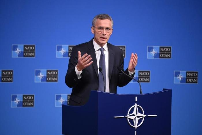 Stoltenberg tweeted that the British capital was "the ideal setting to mark 70 years of transatlantic military cooperation..."