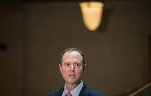 Adam Schiff, the ranking Democrat on the US House Intelligence Committee, speaks to the press about the committee's ongoing investigation on Russian meddling in the 2016 presidential election at the Capitol in Washington, DC, on March 30, 2017