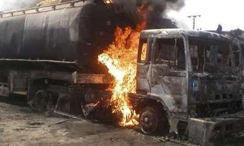 Scene of a tacker explosion - photo for illustrative purpose only