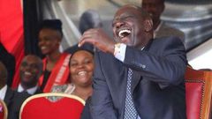 Deputy President William Ruto laughing