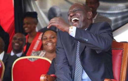 Deputy President William Ruto laughing