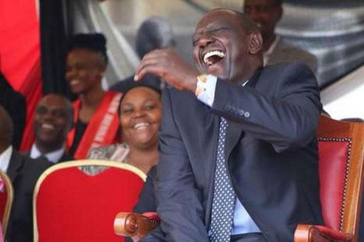 Deputy President William Ruto laughing