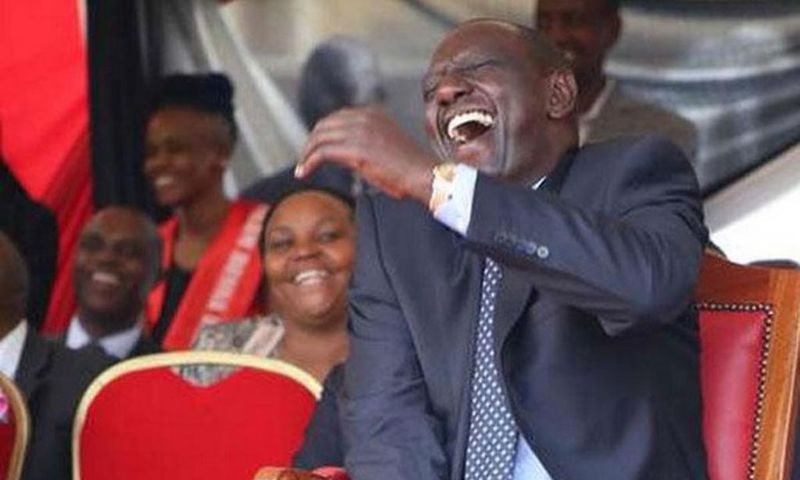 Deputy President William Ruto laughing