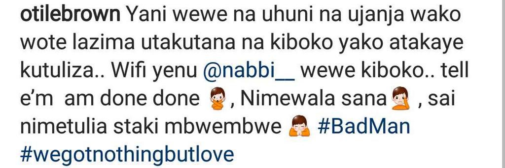 Otile's post (Instagram)