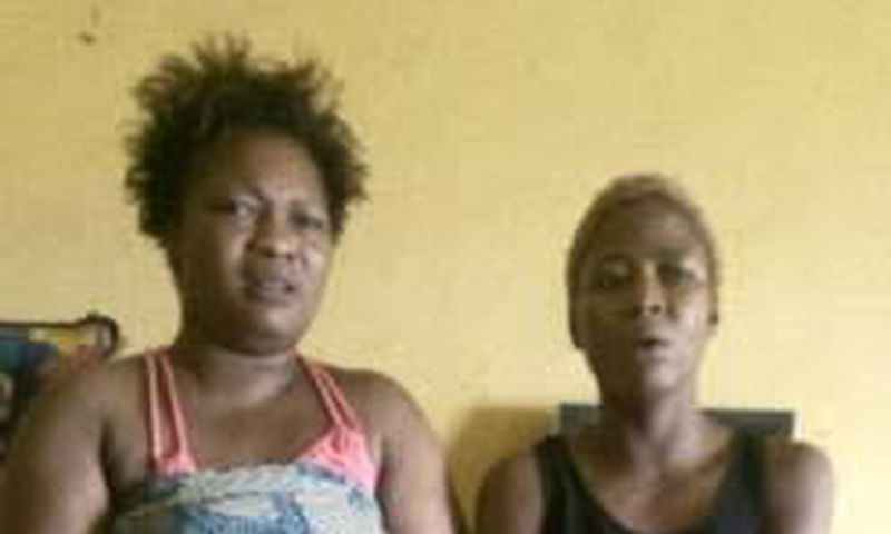 The suspects, Kudirat Raji alias Angela and Esther Basiru