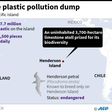 Massive plastic pollution dump