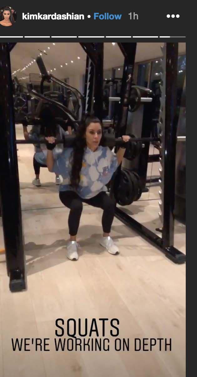 Kim Kardashian Just Shared A Smart Squat Video