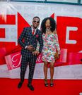 Danny Gift and Wife. Celebrities at the EMB Rebirth Party . Bahati signs Dany Gift