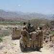 Yemeni troops take part in a military operation against suspected Al-Qaeda militants in the southern Abyan province