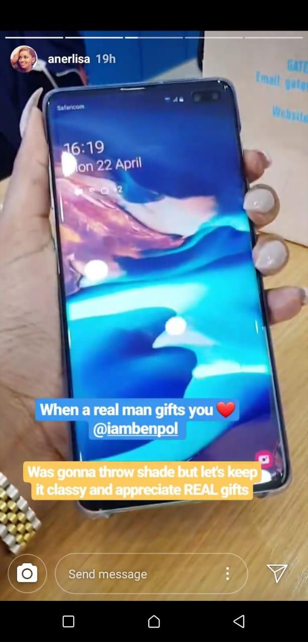 Anerlisa Muigai gifted Sh128, 000 phone
