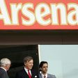 Arsenal majority owner Stan Kroenke (2nd L) looks on from the executive boxes during his team's Premier League game against Liverpool at the Emirates Stadium in London on April 17, 2011