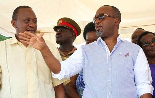 President Uhuru Kenyatta and Mombasa Governor Hassan Joho
