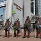 Anti-riot Administration Police guard the IEBC offices at Anniversary Towers on June 6, 2016. Officials from smaller political parties on Tuesday stormed the offices.