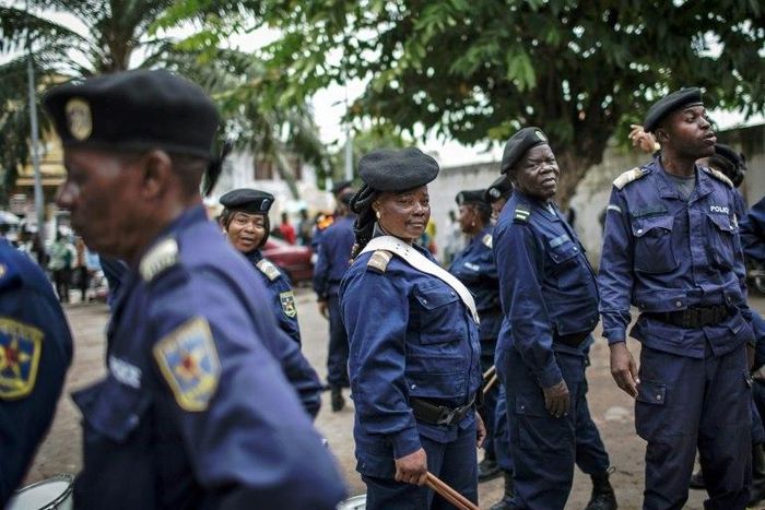 A policeman and three Bundu dia Kongo (BDK) fighters were killed in a raid on the compound in Kinshasa, Democratic Republic of the Congo, that housed the spiritual leader of the BDK movement