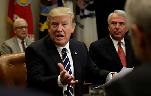 President Donald Trump meet with Pharma industry representatives