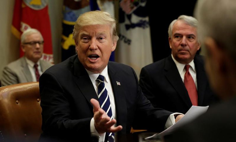 President Donald Trump meet with Pharma industry representatives