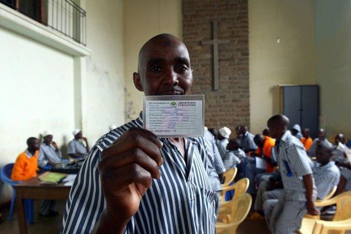 Prisoners in Kenya have been registering for the August presidential and parliamentary election