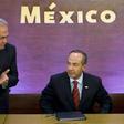 Former Governor of the Mexican state Sonora, Guillermo Padres (R), seen in April 2010, is accused of giving tax exemptions to companies owned by his relatives