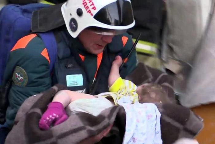 A baby boy was found alive on Tuesday and reunited with his mother