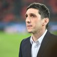 Leverkusen's head coach Tayfun Korkut looks on prior to the German First division Bundesliga football match against Werder Bremen in Leverkusen, western Germany, on March 10, 2017