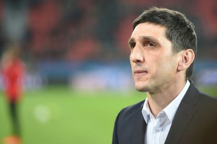 Leverkusen's head coach Tayfun Korkut looks on prior to the German First division Bundesliga football match against Werder Bremen in Leverkusen, western Germany, on March 10, 2017
