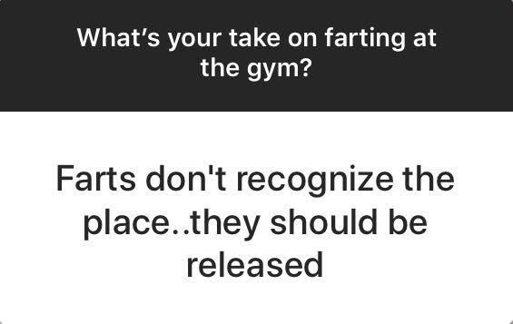 Farting at the Gym