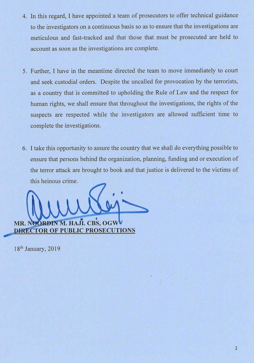 DPP's statement on the appointment of team of prosecutors