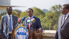 Wiper leader Kalonzo Musyoka and ODM leader Raila Odinga