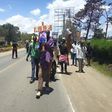 Matatu operators lead mock burial of Laikipia Woman Rep Catherine Waruguru (Twitter)