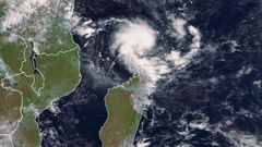 Initial stages of Cyclone Kenneth captured via satelite