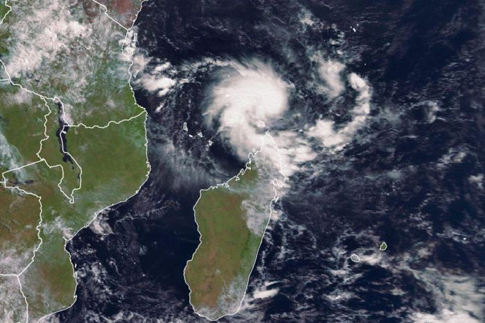 Initial stages of Cyclone Kenneth captured via satelite
