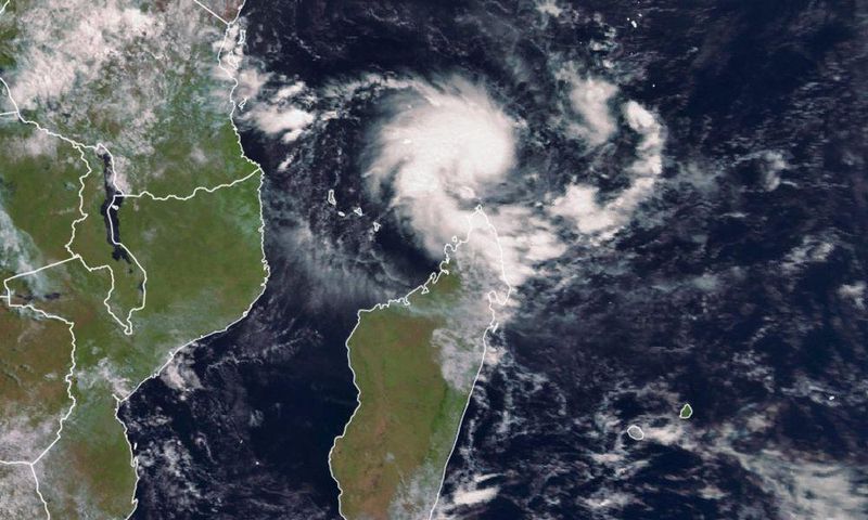 Initial stages of Cyclone Kenneth captured via satelite