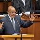 S & P maintained South Africa's foreign currency debt status one notch above junk status, but kept its negative outlook for the country, which has struggled with political friction and slow growth under President Jacob Zuma, seen in May 2016