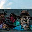 View of a mural painted by artists in memory of Mexican journalist Javier Valdez in Monterrey