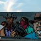 View of a mural painted by artists in memory of Mexican journalist Javier Valdez in Monterrey