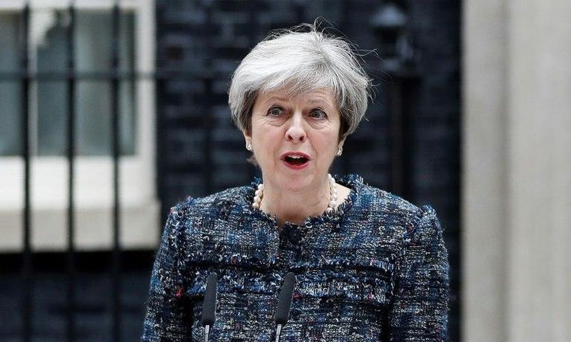 Britain's Prime Minister Theresa May called the snap election last month, saying she wanted a stronger mandate from the public ahead of the Brexit talks, which are due to start in June