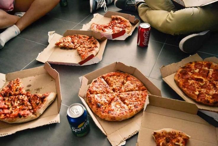 Pizza and soda(White Water)
