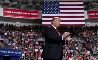 Trump Has Say Away From Reporters' Event
