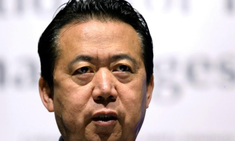 Meng Hongwei vanished last September during a visit to China from France and was later accused of accepting bribes
