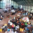 Refugees sit on the floor at a camp for internally displaced people in Kaga Bandoro, Central African Republic, in October 2016