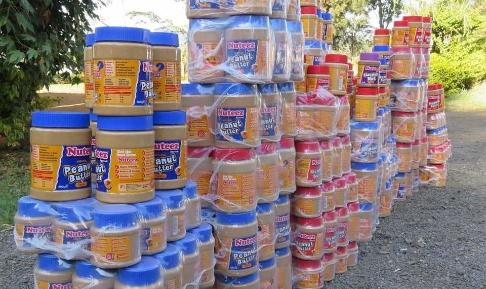 Packets of Nuteez peanut butter