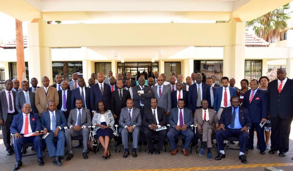 DCI boss George Kinoti with members of the Departmental Committee on Administration & National Security (Twitter)