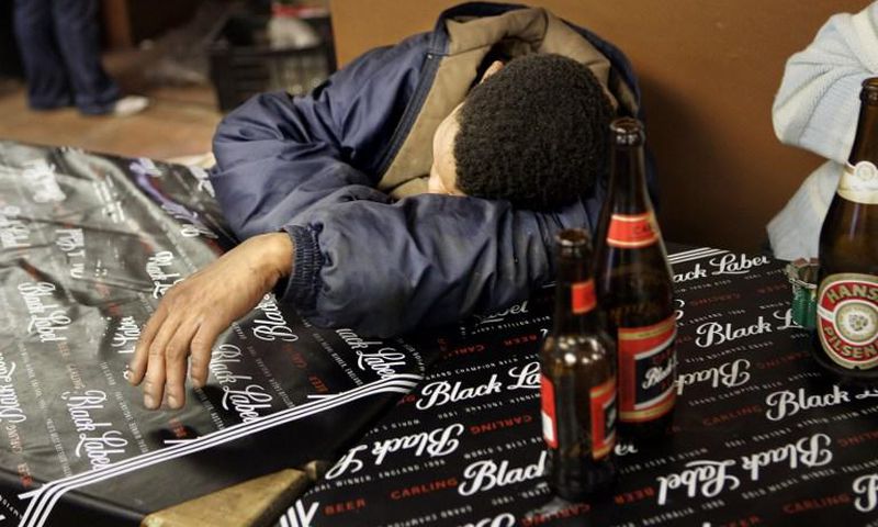 Drunk young man(Africa Check)
