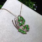 Natural Tsavorite tourmaline pendant